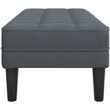  Klupa s jastukom Tamno siva 113 x 57 x 39 cm Baršun | shoptok.hr