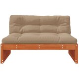 3 Komad Sekcionalna sofa Čvrsto borovo drvo Vosak Smeđa - Vosak smeđa bor srednja sofa | shoptok.hr