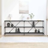  Konzolna stolica Crni hrast 200 x 30 x 75 cm Konstruirano drvo | shoptok.hr