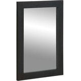 vidaXL Kopalniško ogledalo črno 50x70x2,5cm Inženirski les in medenina Cene