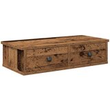 Maison Chic Stenska polica - Viseča Polica s predali starinski les 60x28x15 cm inž. les, (21793369) Cene