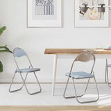  Sklopiva stolica 2 pcs Sivi 48 x 43,5 x 81 cm Lažna koža | shoptok.hr