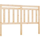 Maison Chic posteljno vzglavje - vzglavna omarica - nočna omarica 126x4x100 cm trdna borovina, (21704587) Cene