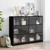 Regal za knjige s vratima crni 136x37x109 cm konstruirano drvo | Eponuda.ba
