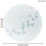 Eglo Mars plafonjera/1 dm245 saten/dekor | shoptok.hr
