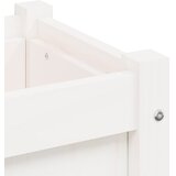  Vrtne sadilice s nogama bijela 70x31x70 cm od masivne borovine | shoptok.hr