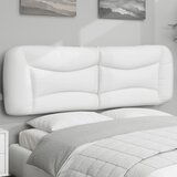 Maison Chic posteljno vzglavje - vzglavna omarica - vzglavna stranica bela 160 cm umetno usnje, (21704028) | Shoptok.si