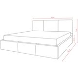  Tapecirani krevet HAVEN 180x200 cm - manila 01 - bež | shoptok.hr