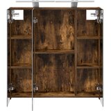  Kopalni&amp;scaron;ka ogledalna omara Dimljeni oreh 70 x 14,5 x 70 cm, (5000233193) Slike