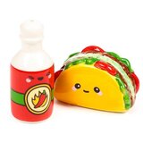  Keramički set za sol i papar Puckator Foodiemals Frida taco i ljuti umak SP111 | shoptok.hr