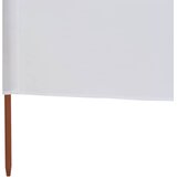  Vjetrobran sa 6 panela od tkanine 800 x 80 cm bijeli | shoptok.hr