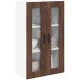 vidaXL Stenska kuhinjska omarica s polico Rjav hrast 60 x 31 x 100 cm | Shoptok.si