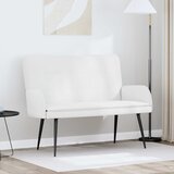 SOFA za dvije osobe Bijeli 115 x 61 x 87 cm tkanina | shoptok.hr
