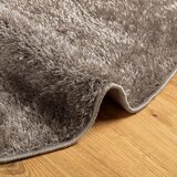  Tepih ISTAN s visokim vlaknima i sjajnim izgledom sivi Ø 100 cm | shoptok.hr