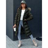 DStreet Płaszcz zimowy damski LUXWARM zielony | Shoptok.si