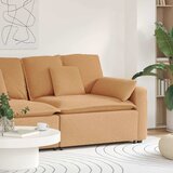 Modularni kauč s naslonom za ruke i jastucima bež boje 100 cm | shoptok.hr