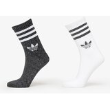 Adidas 3-Stripes Glitter Crew Socks 2-Pack Black/ Lucid Red/ Lucid Blue M | Shoptok.si