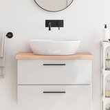 vidaXL Kupaonska radna ploča 80x30x(2-4) cm netretirano masivno drvo Cijene