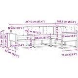  Set vanjskih sofa 4 kom. Prirodna i bež | shoptok.hr