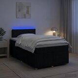  Boxspring krevet s madracem Crna 120 x 200 cm Tkanina | shoptok.hr