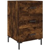 Maison Chic Nočna omarica - Nočna miza dimljeni hrast 40x40x66 cm inženirski les, (21687853) u