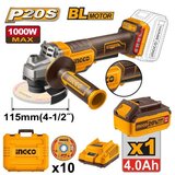 Ingco cagli2111561 aku brusilica 115 1x4ah super ( CAGLI2111561 ) | ePonuda.com