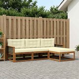  Set vanjskih sofa 4 kom. Prirodna i krem | shoptok.hr