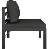  Modularna srednja sofa s jastucima aluminijska antracit | shoptok.hr