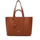 Pinko Ročna torba Carrie Shopper Big PE 25 PLTT 102832 A1LF Rjava | Shoptok.si