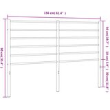 vidaXL Metalno uzglavlje bijelo 150 cm | shoptok.hr