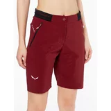Salewa Kratke hlače iz tkanine Pedroc 28602 Bordo rdeča Regular Fit