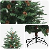  Umjetno božićno drvce s nogom 150 cm PE i PVC Zelena | shoptok.hr