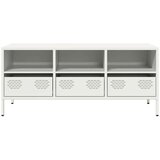 vidaXL TV omarica bela 101,5x39x43,5 cm hladno valjano jeklo | Shoptok.si