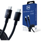 3mk Hyper Kabel USB-C v USB-C 100W črn | Shoptok.si