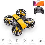 Mini dron sa WiFi 4K kamerom i zaštitom elisa ŽUTA | Eponuda.com