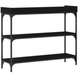 Konzolni stol s policom s pohranom Crni hrast 100 x 30 x 80 cm | Eponuda.com