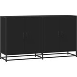 Maison Chic Komoda - Predalnik črna 134x35x76 cm inženirski les, (21716079) Cene