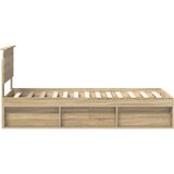  Okvir za krevet s uzglavljem Sonoma hrast 75 x 190 cm | shoptok.hr