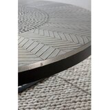 MOME Crni/sivi okrugao stolić za kavu u mat dekoru ø 90 cm Clarisa – | shoptok.hr