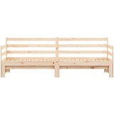 vidaXL Izvlečna dnevna postelja 80x200 cm trdna borovina | Shoptok.si