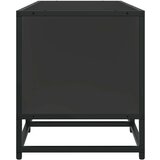vidaXL TV omarica črna 120x35x41 cm inženirski les in kovina | Shoptok.si