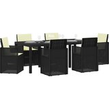  Vrtni set za objed s jastukom 7 pcs Antracit i krem PP | Eponuda.com