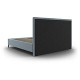 Mazzini Beds Svijetlo plavi tapecirani bračni krevet s prostorom za odlaganje s podnicom 180x200 cm Casey – | shoptok.hr
