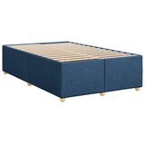  Boxspring krevet s madracem Plava 120 x 190 cm Tkanina - Plava 120 x 190 cm Prošiveno gumbima | shoptok.hr