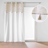Douceur d intérieur Bela/bež zavesa iz mešanice bombaža 140x240 cm Altea – | Shoptok.si