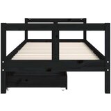  Dječjeg kreveta s ladicama crni 80 x 200 cm od borovine | shoptok.hr