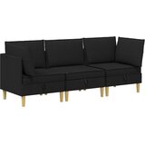  Modularni set sofe sa skladištem 3 pcs Crna Tkanina | Eponuda.ba