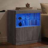 Komoda s LED svjetlima boja sivog hrasta 60 x 37 x 67 cm | shoptok.hr