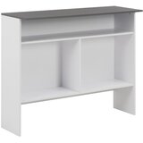  Barski stol s 2 stolne ploče bijelo-sivi 130 x 40 x 120 cm | shoptok.hr