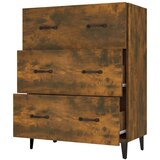  Komoda boja dimljenog hrasta 69,5x34x90 cm konstruirano drvo | shoptok.hr